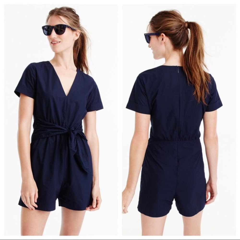J. Crew tie-waist romper - Picture 4 of 6